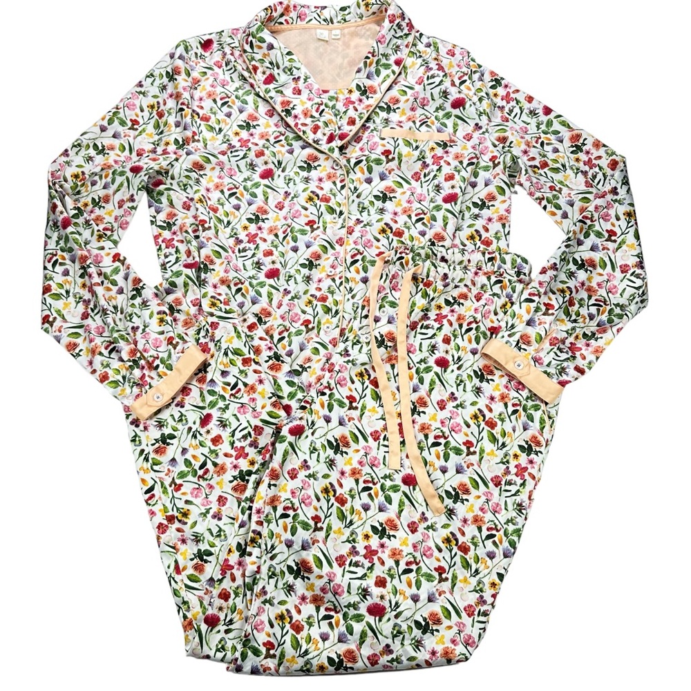 Anthropologie E by Eloise Sweet Dreams Floral Pajama Set, L